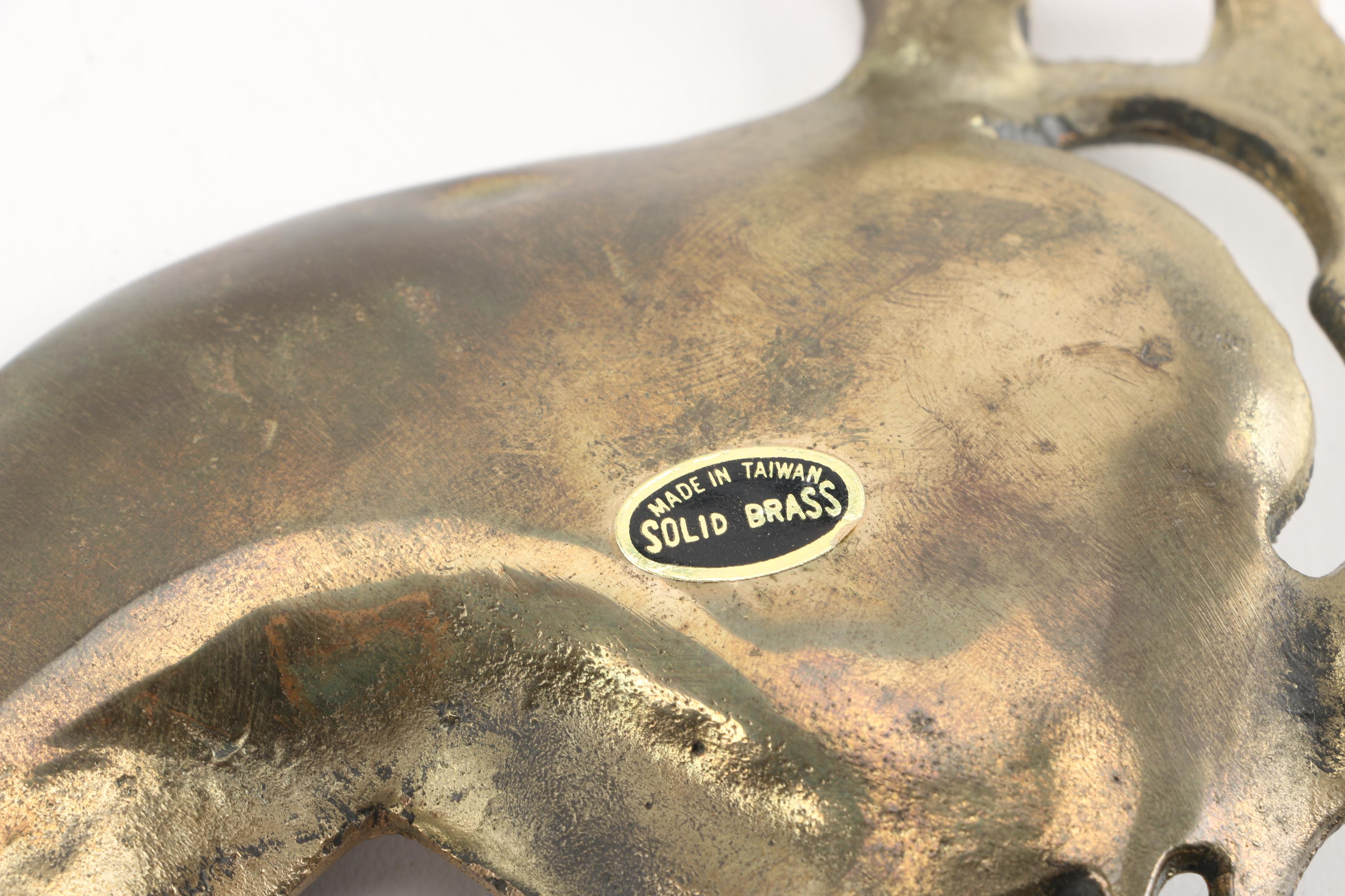 Ornate Brass Inkwell