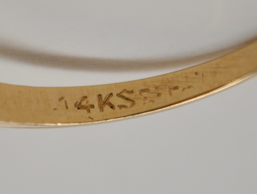 Vintage 14K Rose, Yellow and Rose Gold Diamond Ring