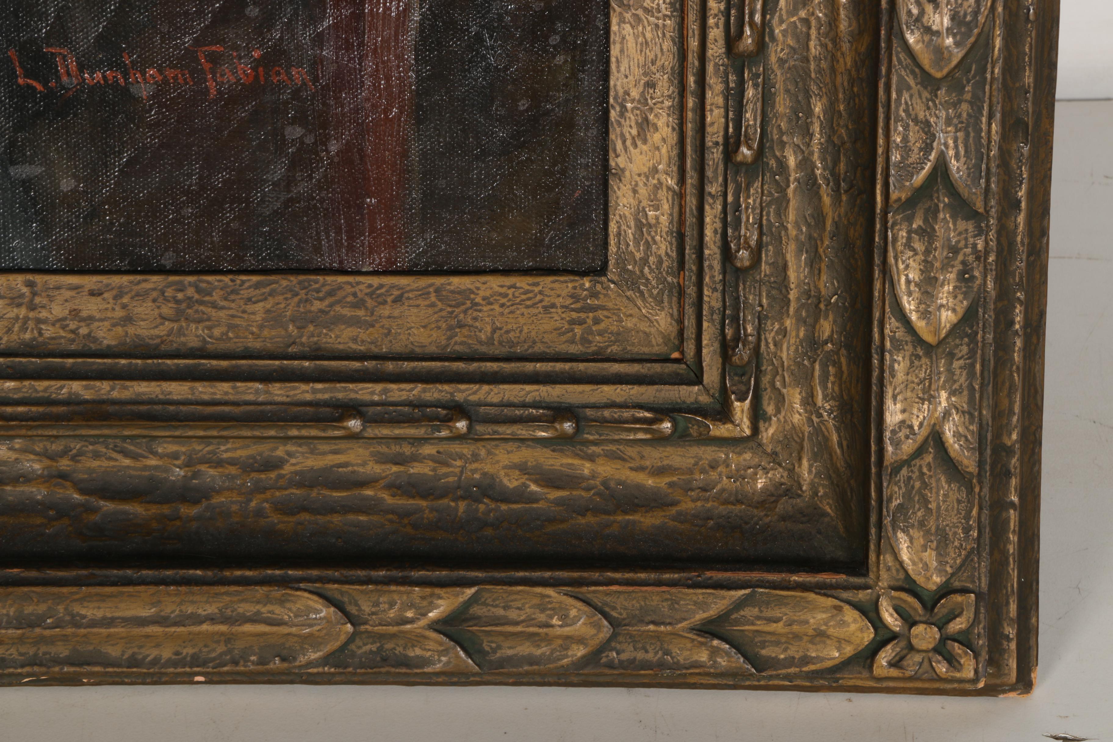 Dunham E. Fabian Original Oil Paining "Grandaughter's Gown"