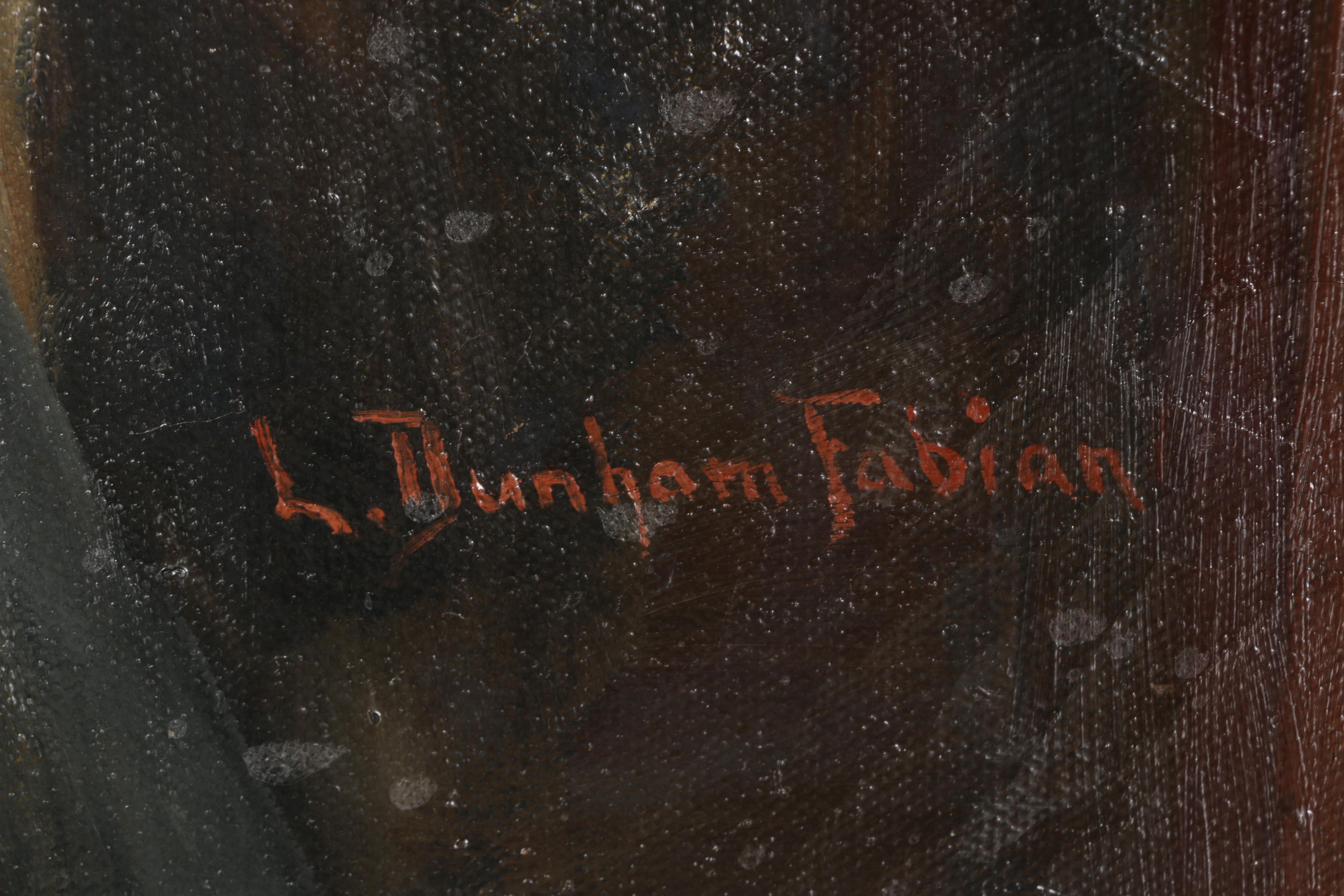 Dunham E. Fabian Original Oil Paining "Grandaughter's Gown"