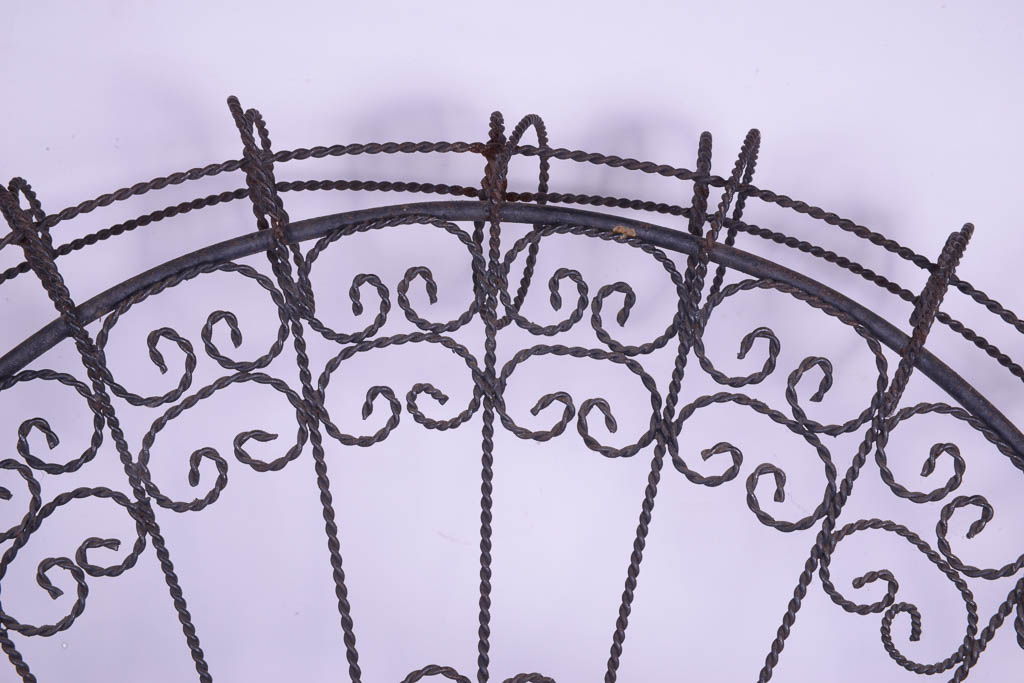 Vintage Wrought Iron Peacock Rocking Chair