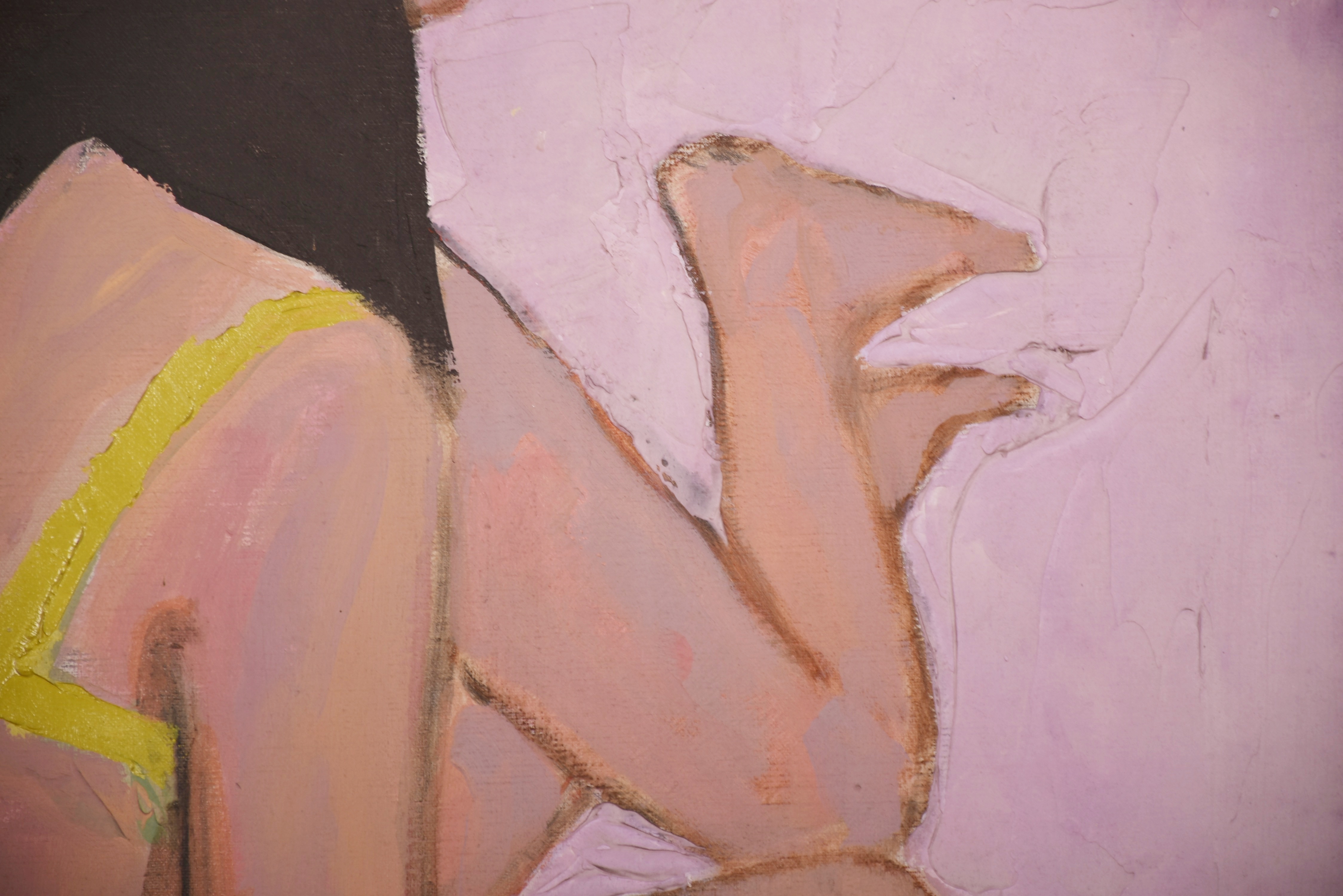 Lawrence Zink Original Painting "Sunbathers"