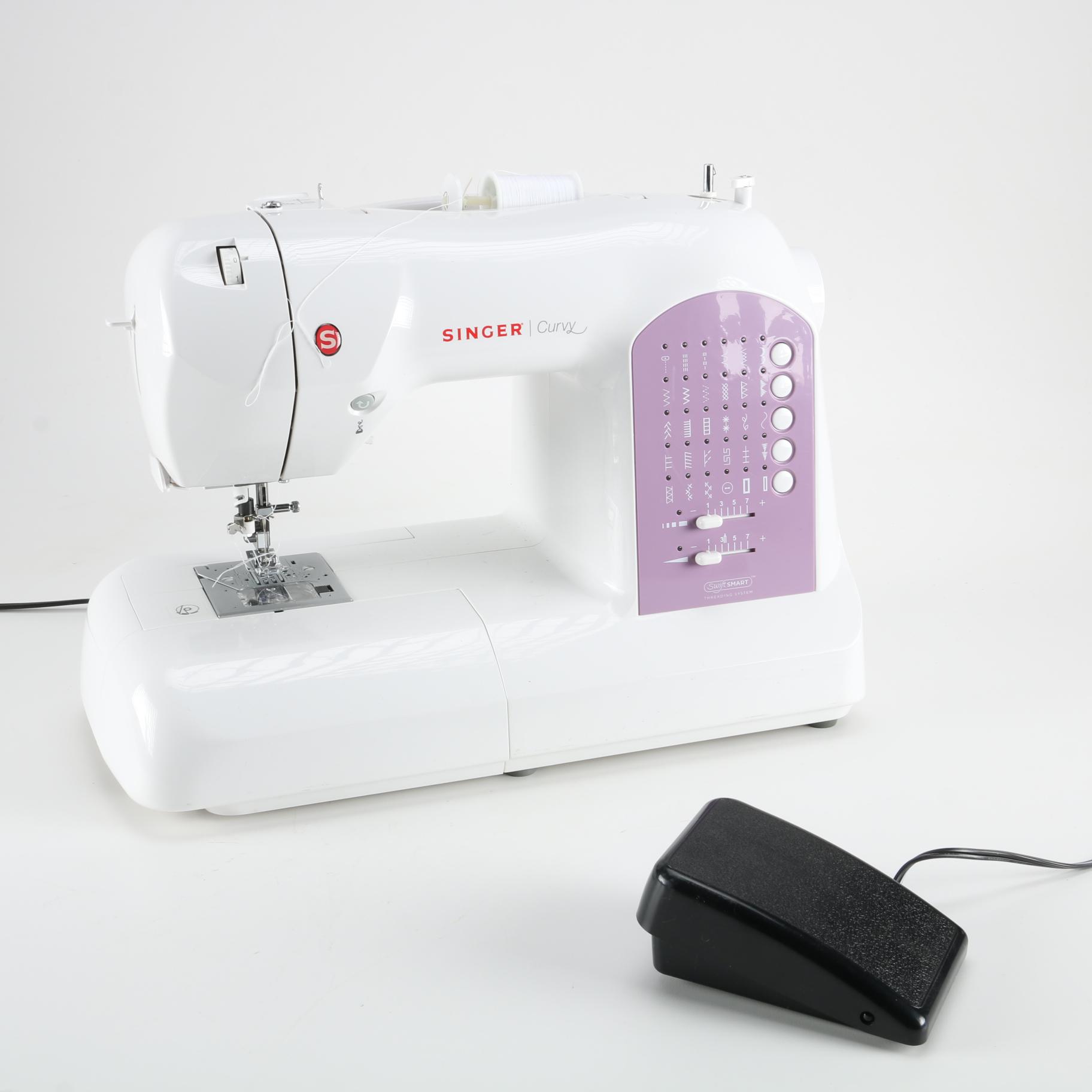 Singer "Curvy" Sewing Machine and Accessories