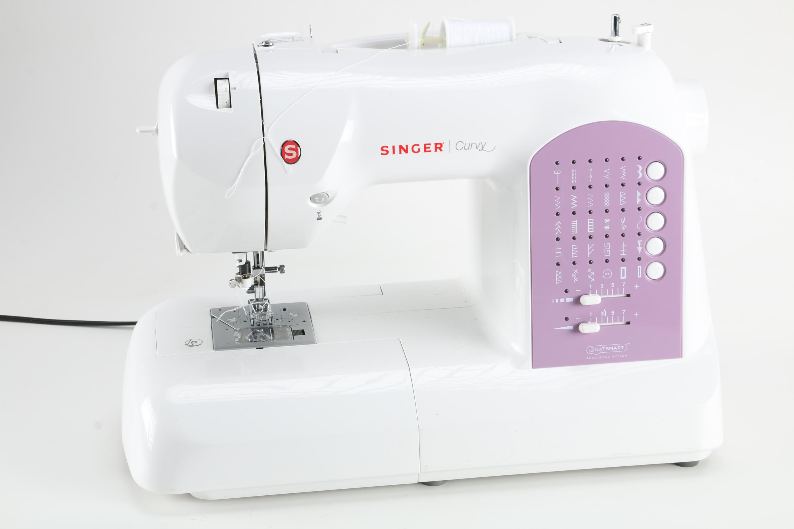 Singer "Curvy" Sewing Machine and Accessories