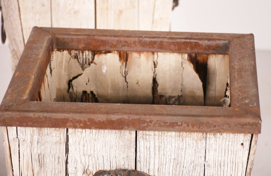 Restoration Hardware "Leo" Salvaged Wood Planters