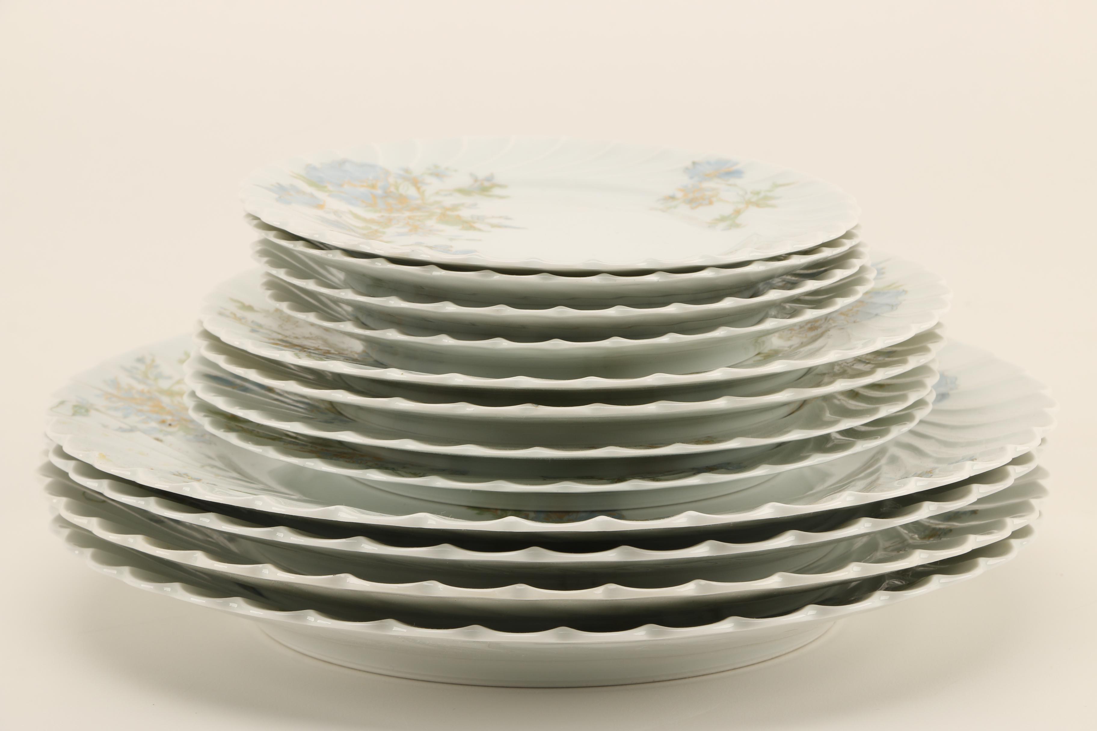 Haviland Limoges "Margaux" Porcelain Plates