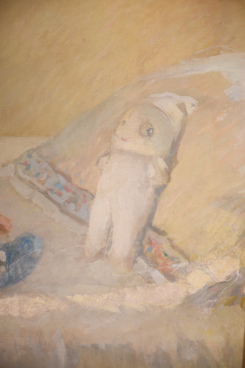 F. Luis Mora Original Painting "Rosemary In Her Crib"