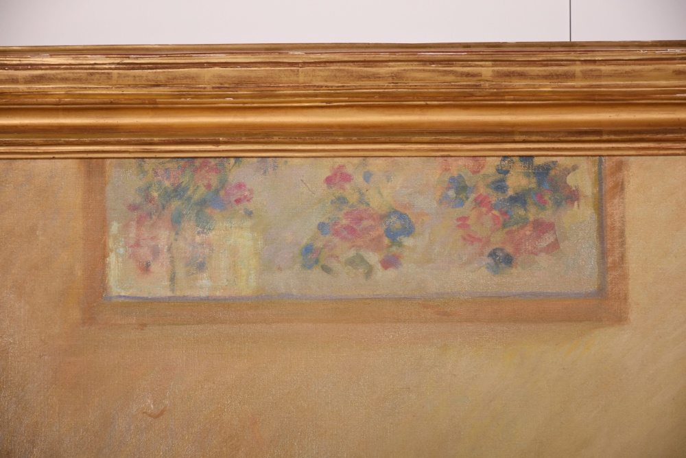 F. Luis Mora Original Painting "Rosemary In Her Crib"