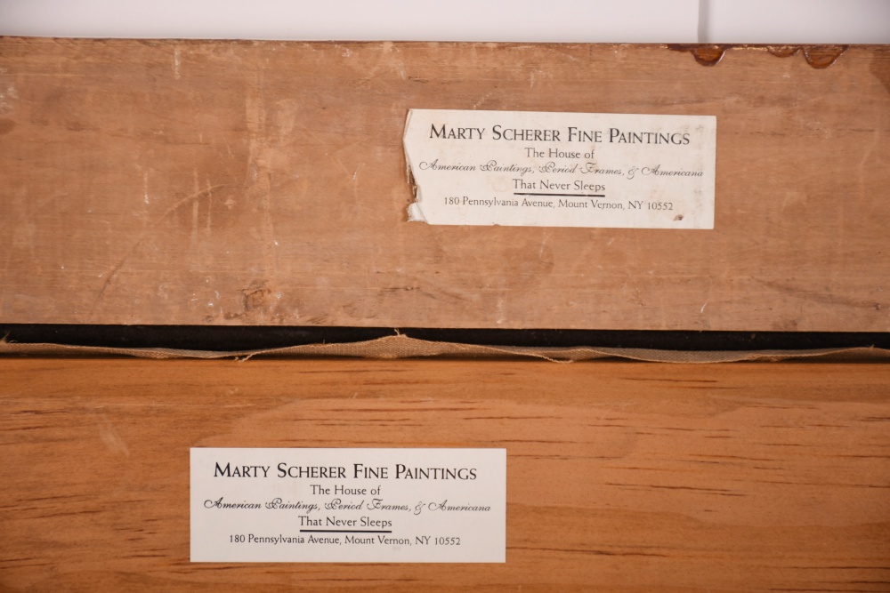 F. Luis Mora Original Painting "Rosemary In Her Crib"