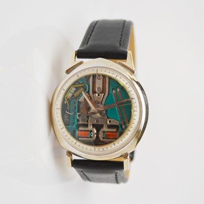 Bulova Spaceview 14K White Gold Men's Watch