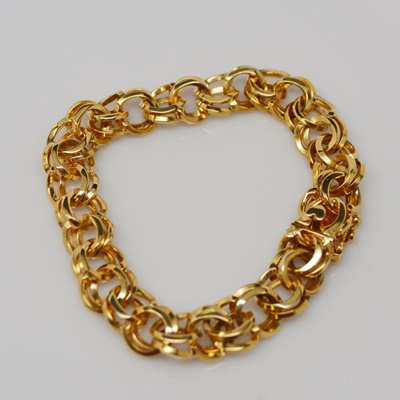 14K Yellow Gold Double Link Bracelet