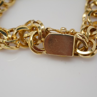 14K Yellow Gold Double Link Bracelet