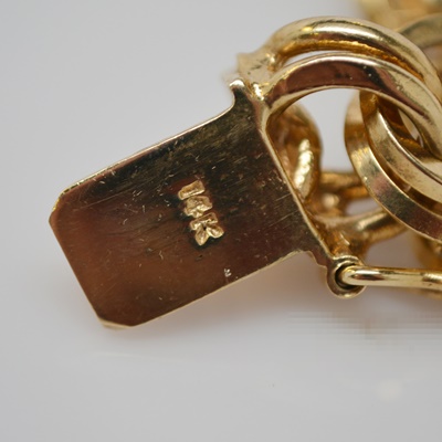 14K Yellow Gold Double Link Bracelet