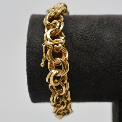 14K Yellow Gold Double Link Bracelet