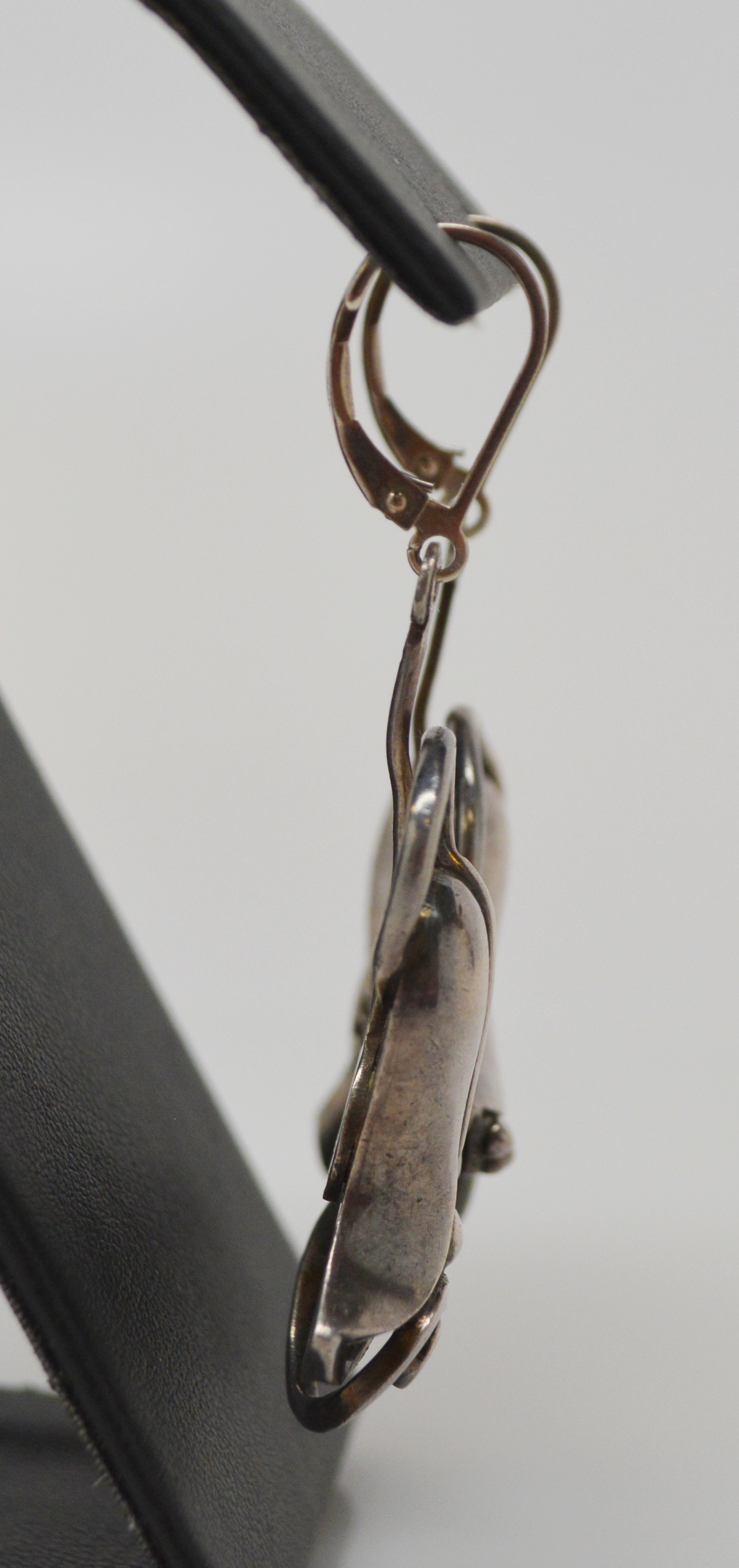 Mexican Sterling Silver Pierced Dangle Earrings