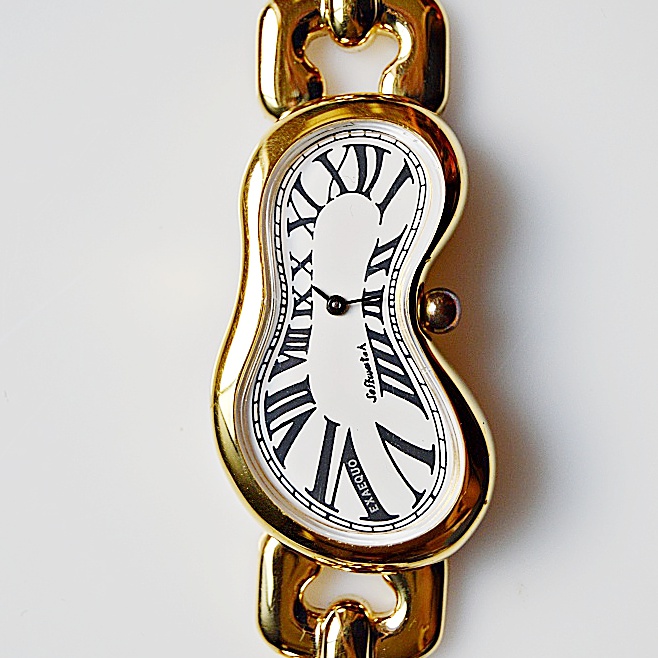 Exaequo "Softwatch" Gold Tone Link Watch