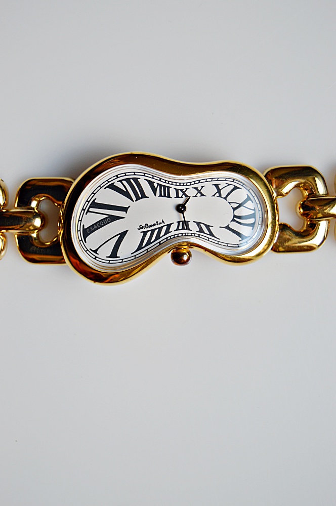 Exaequo "Softwatch" Gold Tone Link Watch