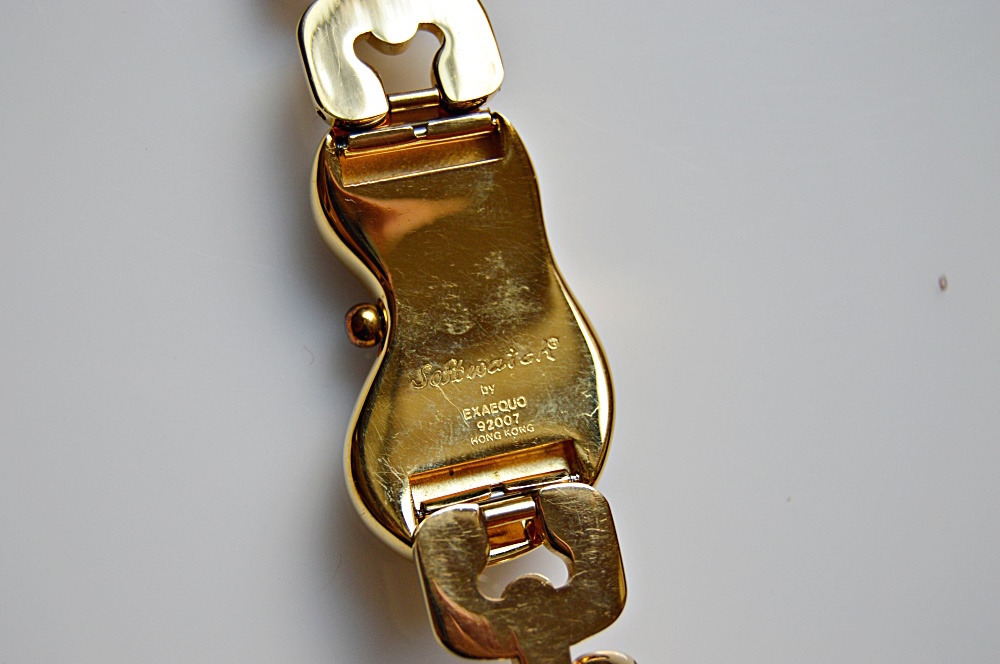 Exaequo "Softwatch" Gold Tone Link Watch