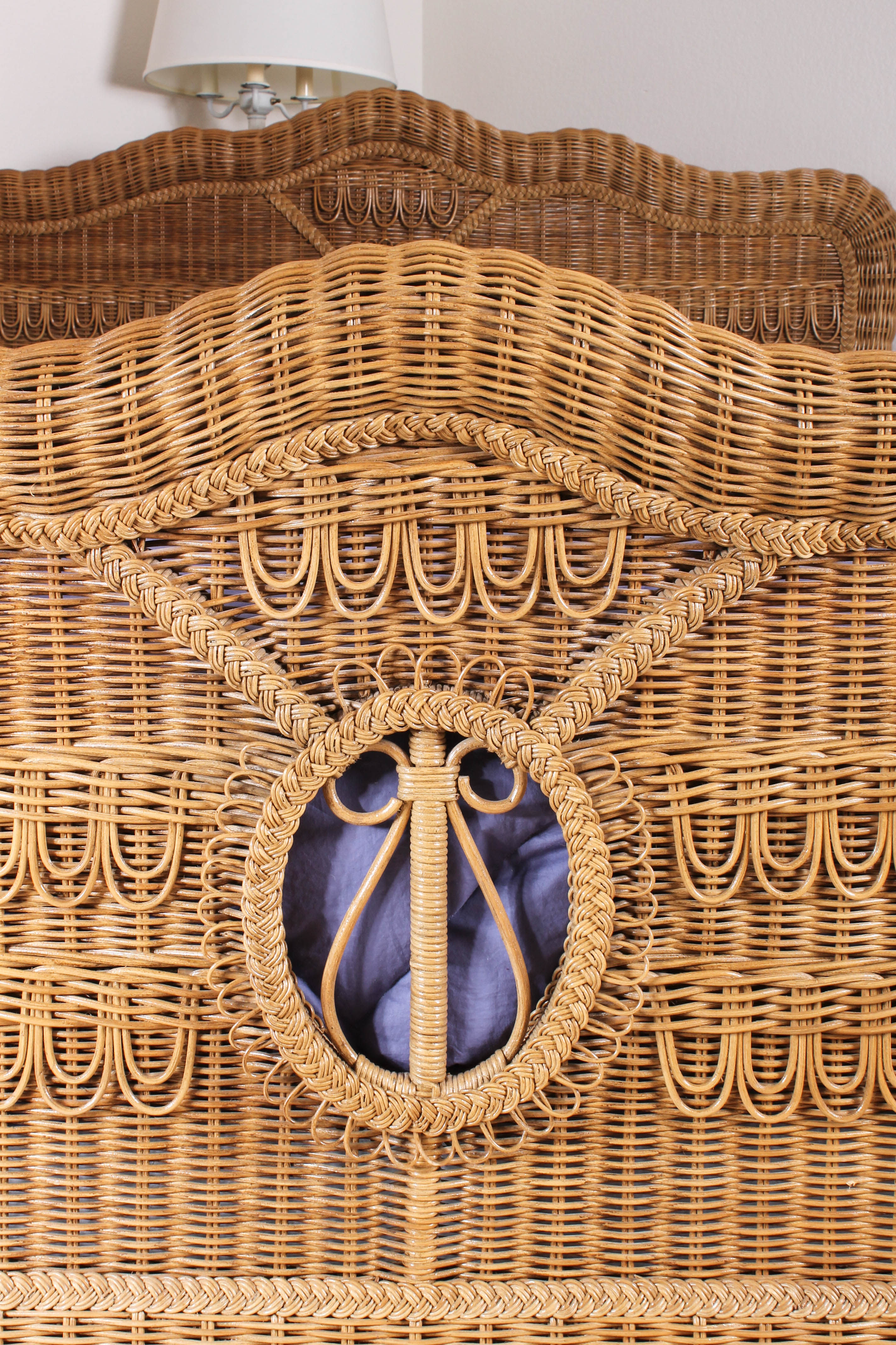 Queen Size Wicker Bed Frame