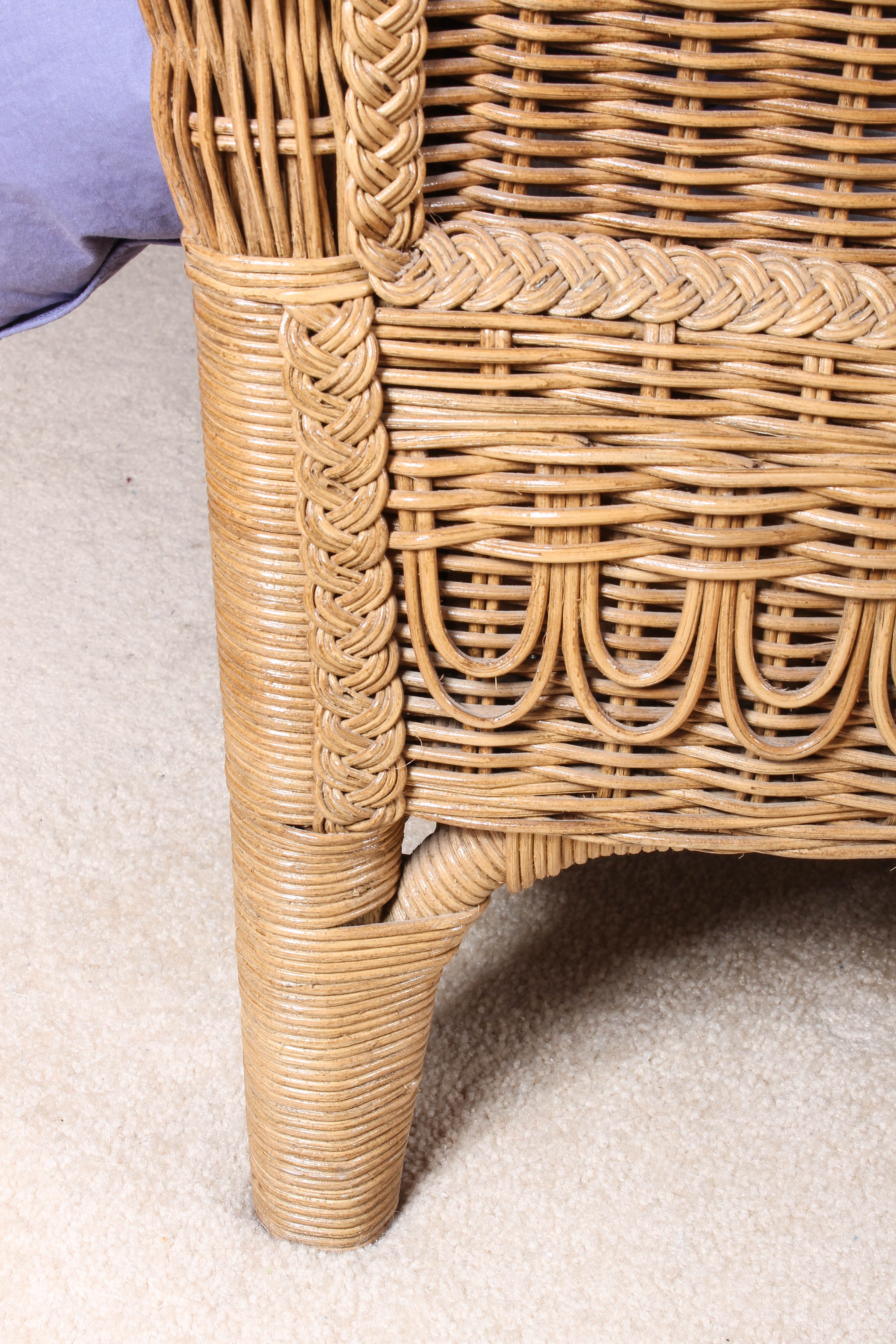 Queen Size Wicker Bed Frame