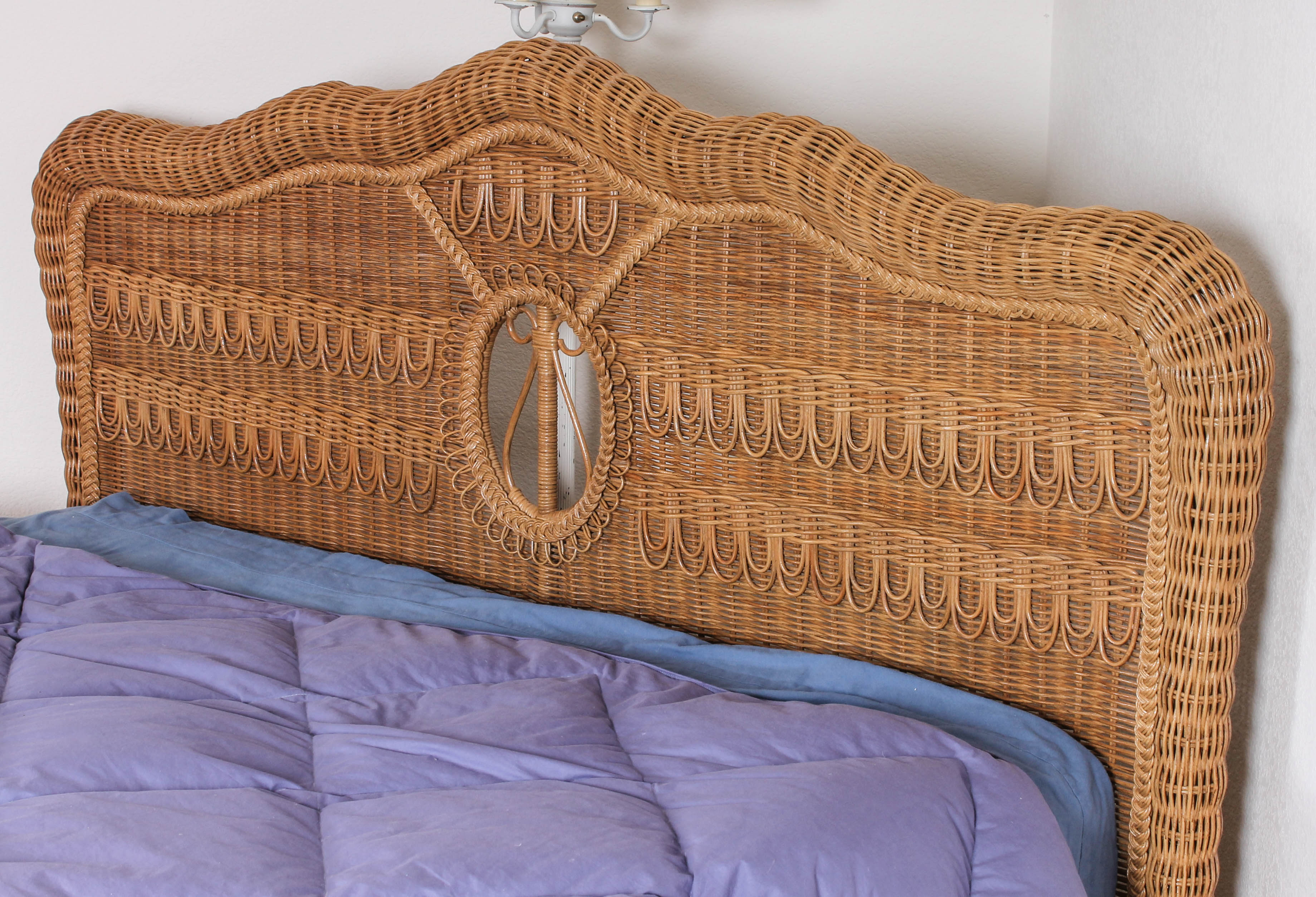Queen Size Wicker Bed Frame