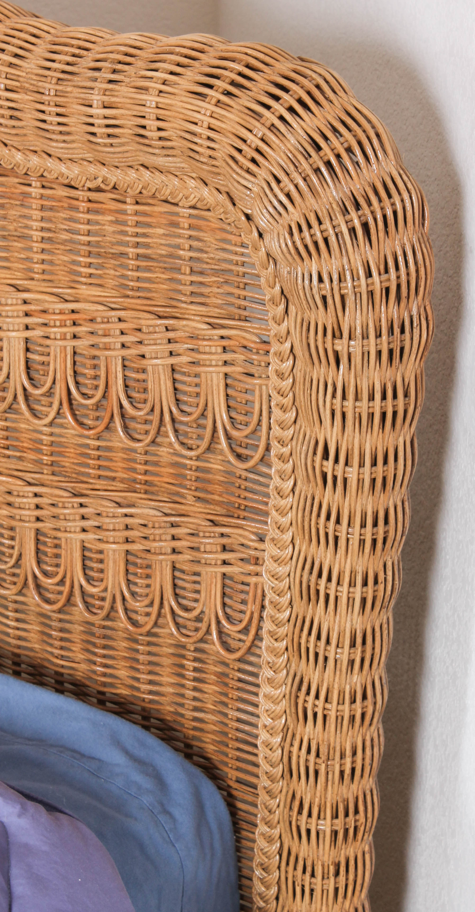 Queen Size Wicker Bed Frame