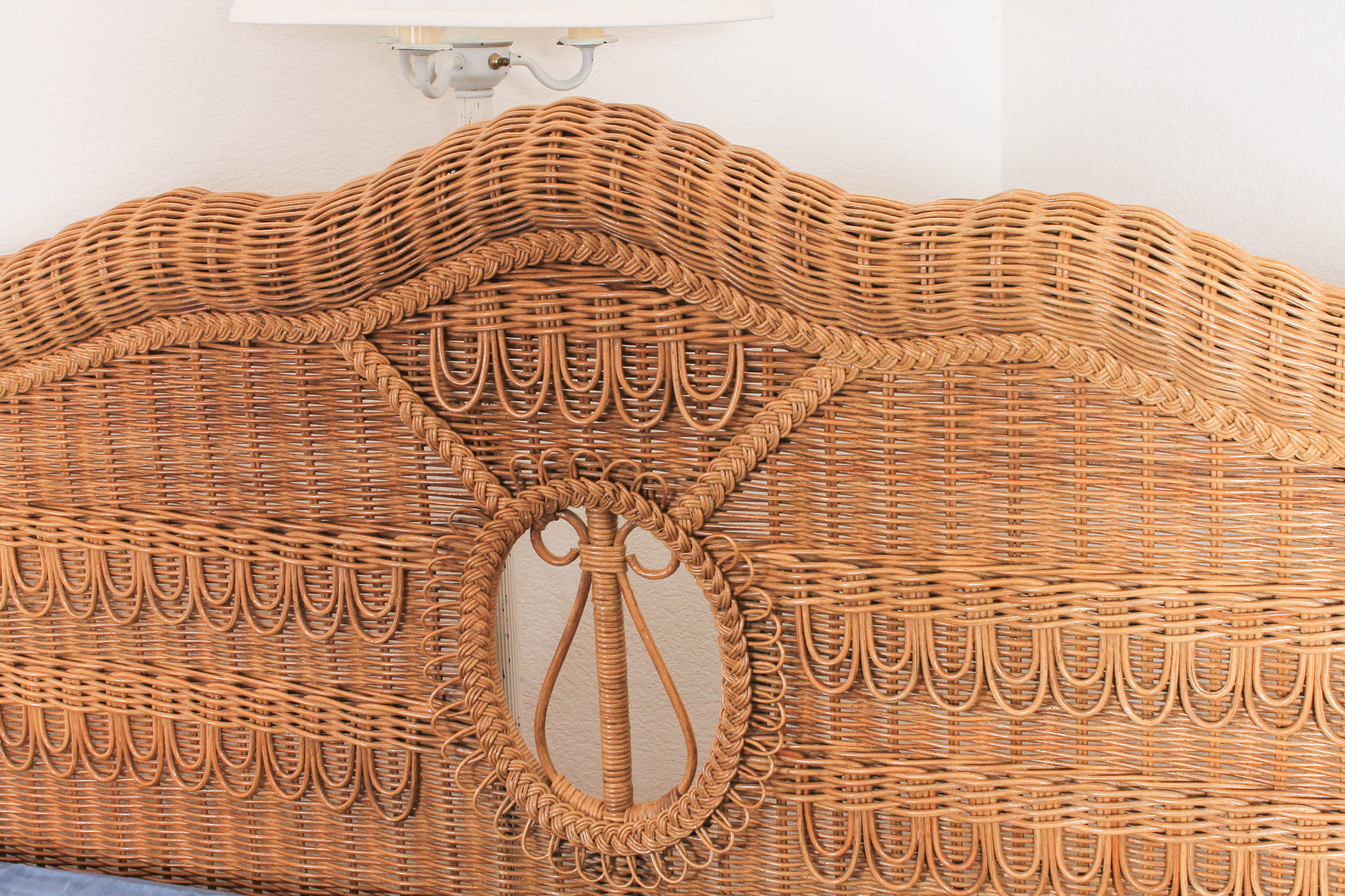 Queen Size Wicker Bed Frame