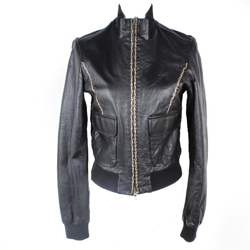Flora Smith Black Leather Jacket