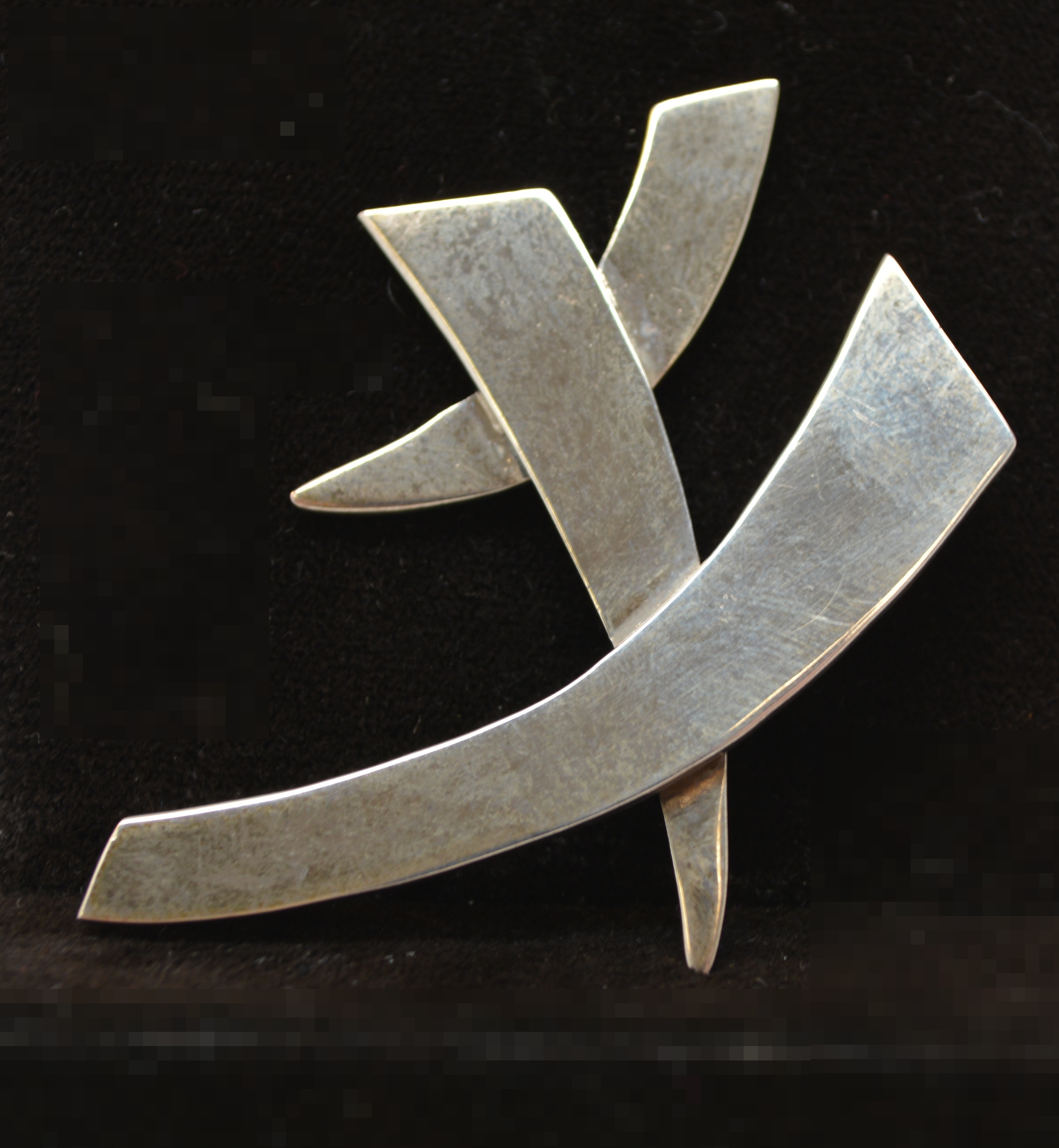 Modernist Sterling Silver Brooch/Pendant