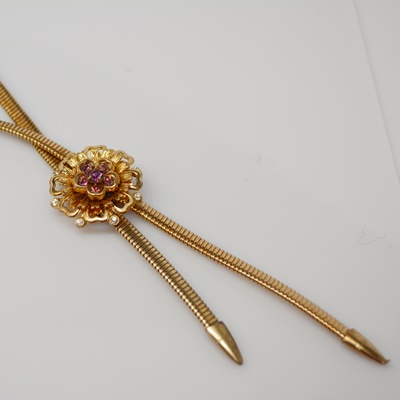 Coro 1940's Vintage Bolo Style Necklace