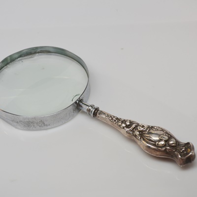 Vintage Sterling Silver Handle Magnifying Glass
