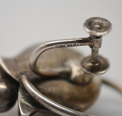 Georg Jensen Sterling Silver Screw Back Earrings