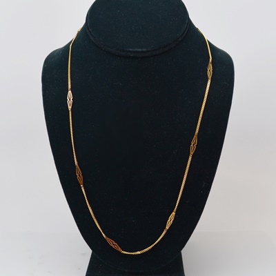 Italian 14K Yellow Gold Chain Necklace