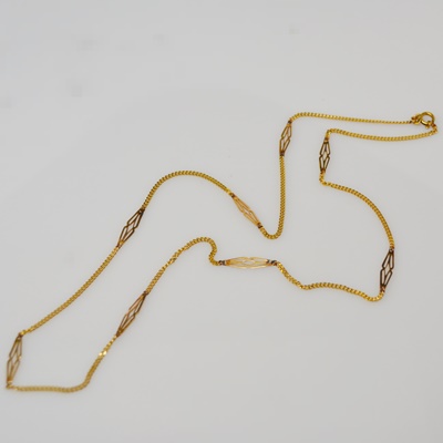 Italian 14K Yellow Gold Chain Necklace