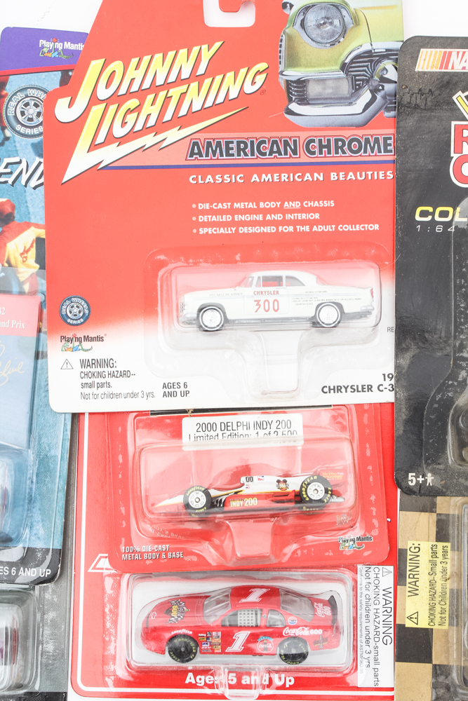 Extensive Collection of Scale Race Cars Featuring Johnny Lightning