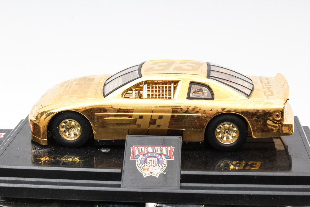 Racing Champions NASCAR 24K Gold and Platinum Plated Die Cast Scale Car Collection