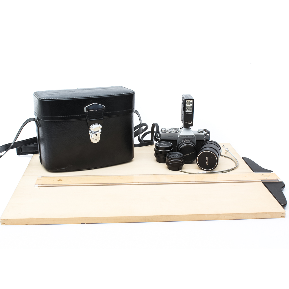 Vintage Mamiya/Sekor 35mm Camera with Drafting Tools