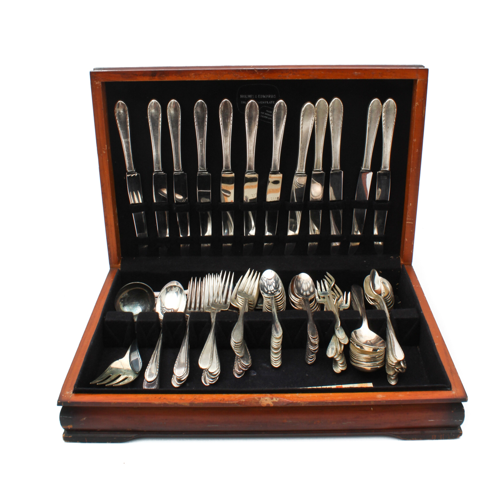 Holmes & Edwards "First Lady" Silver Plate Flatware Service