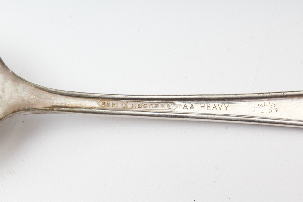 1881 Rogers "Chevron" Silver Plate Flatware
