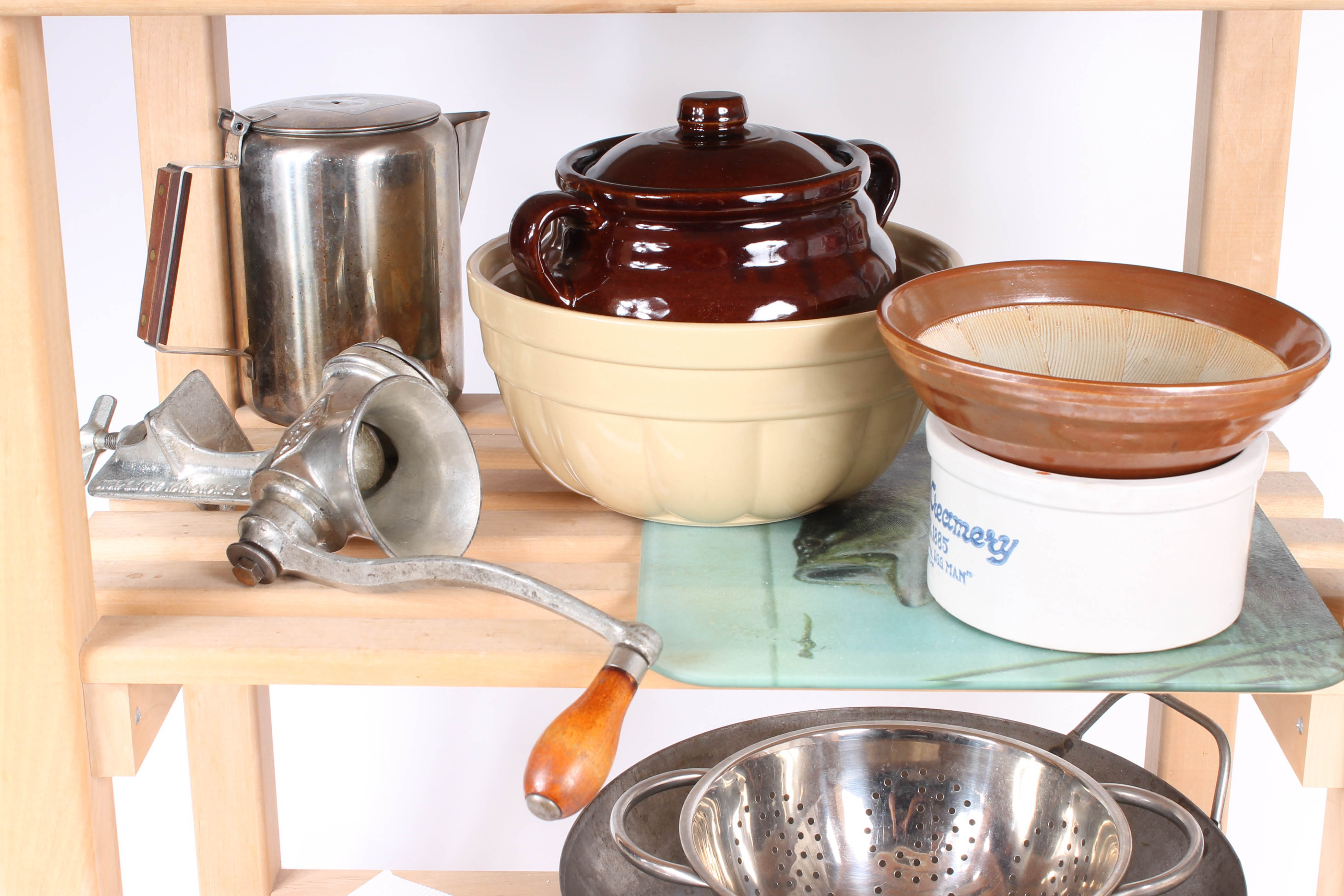 Fully Loaded Wooden Kitchen Cart