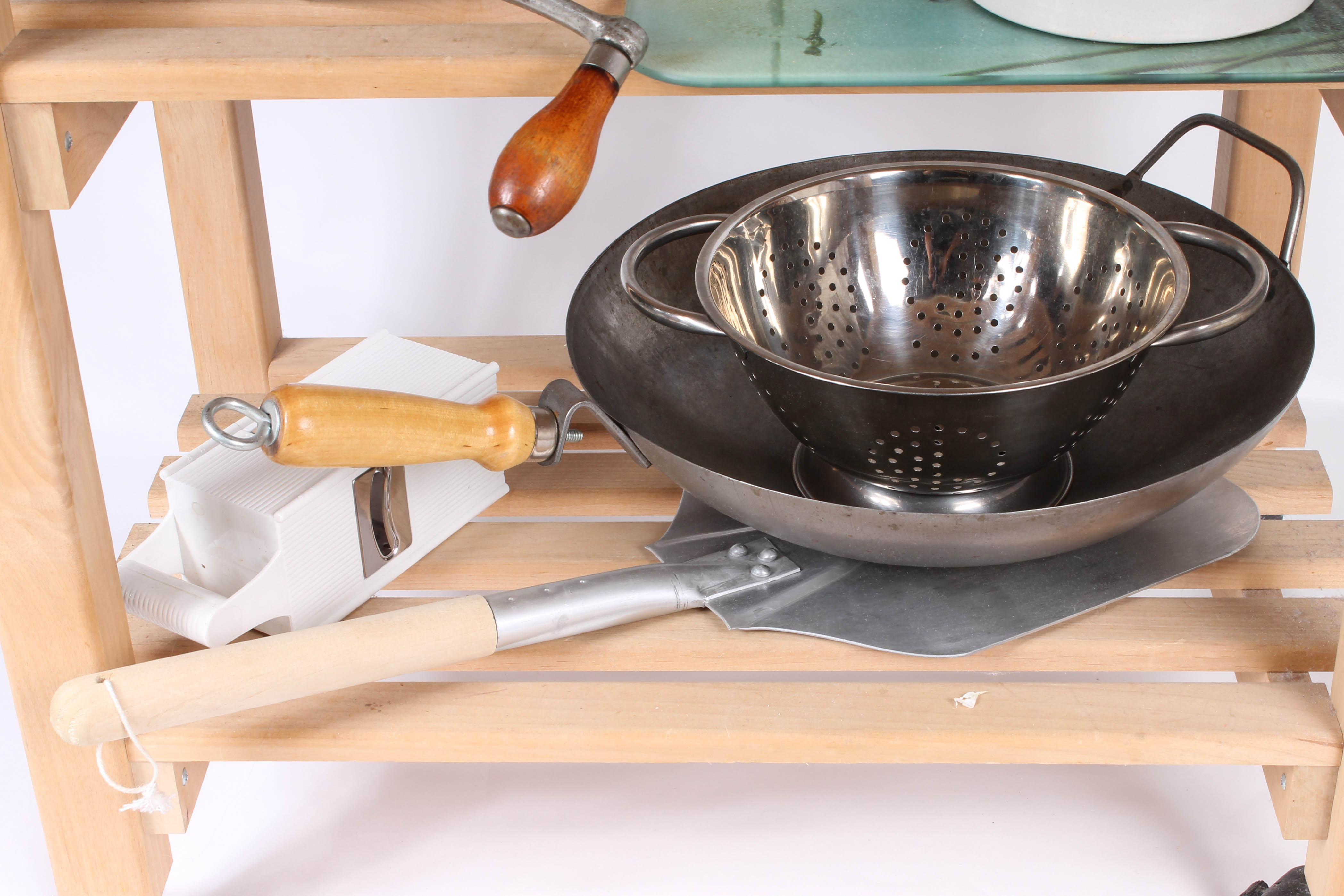 Fully Loaded Wooden Kitchen Cart