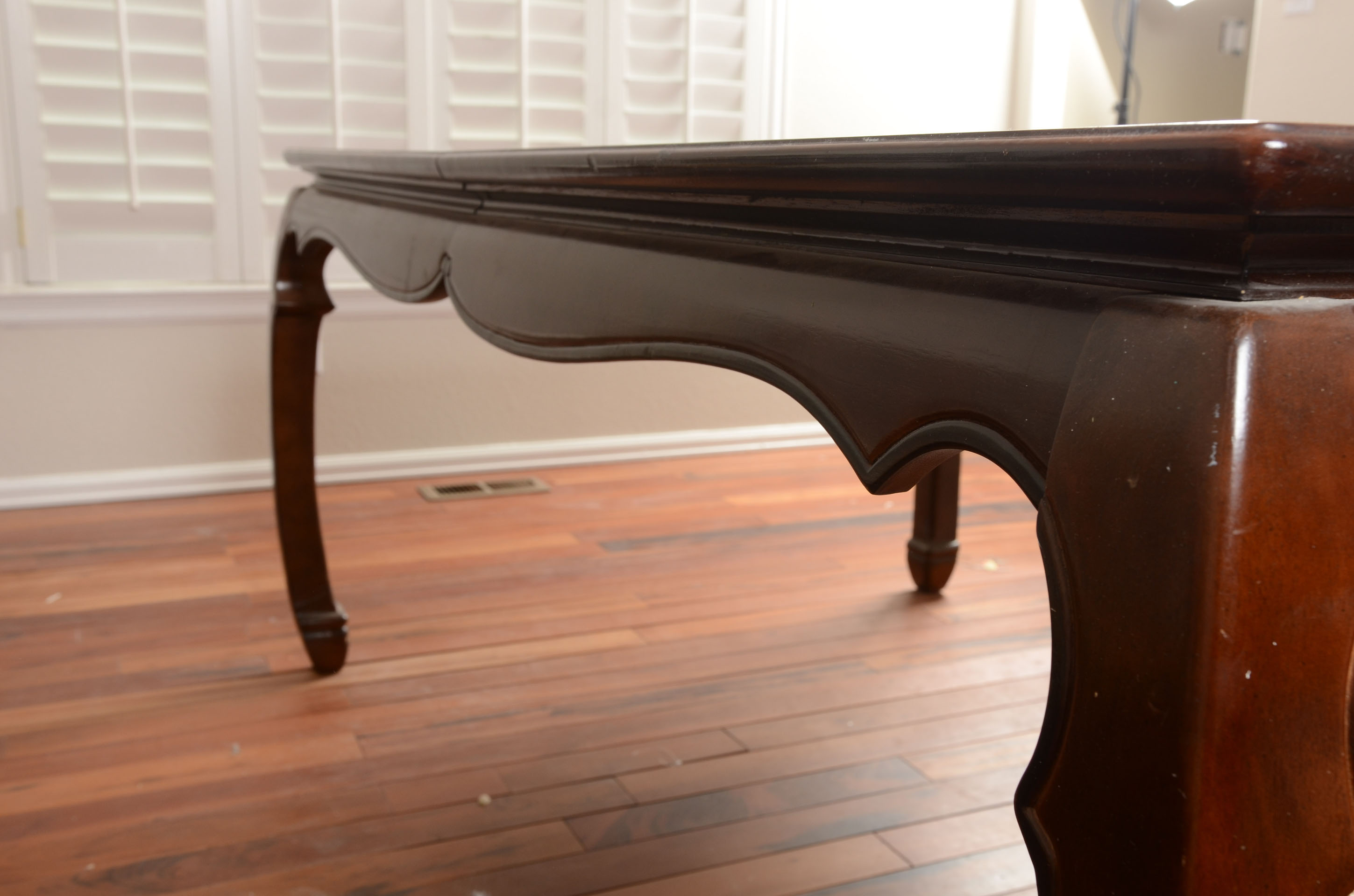Asian Inspired Dining Room Table with Chairs