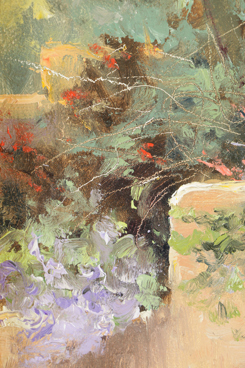 Tom Bluemlein Oil Painting on Board "Purple Sage"