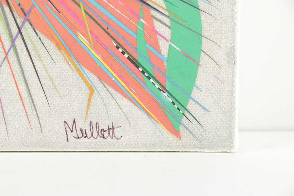 Kimberly Mullett Mixed Media Work on Canvas "Verve and Valor"