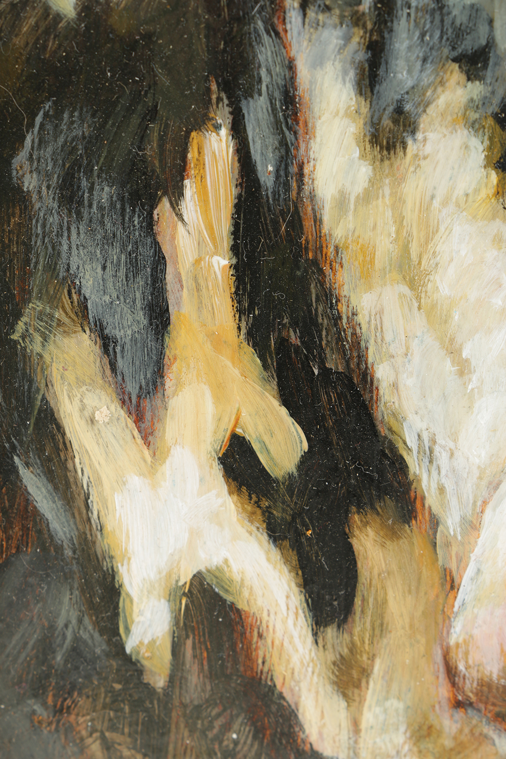 Christine Marcus Stone Oil Painting on Board "The Young One"