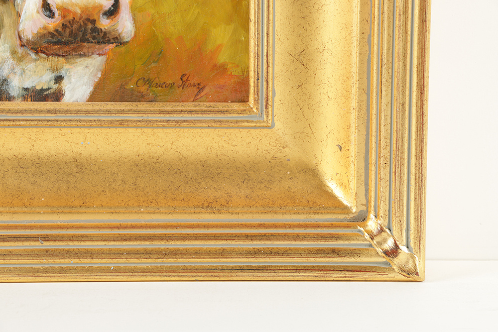 Christine Marcus Stone Oil Painting on Board "The Young One"