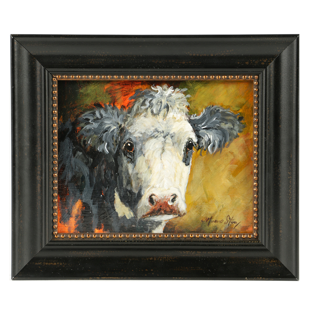 Christine Marcus Stone Oil Painting on Board "The Charmer"