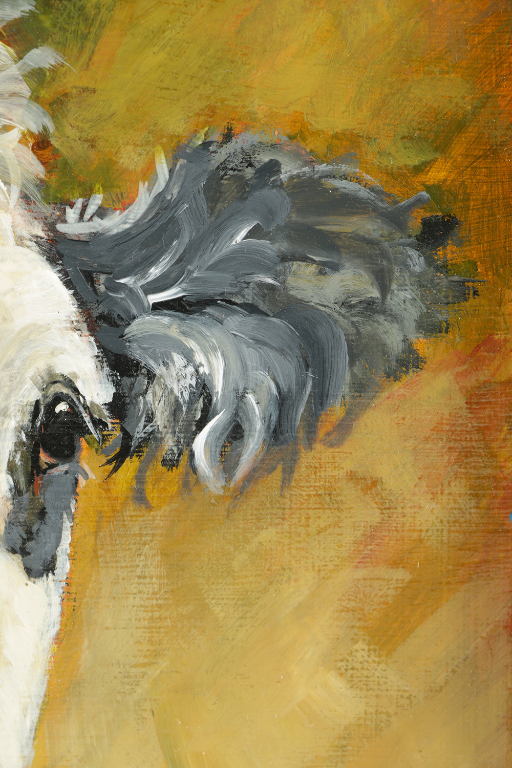 Christine Marcus Stone Oil Painting on Board "The Charmer"