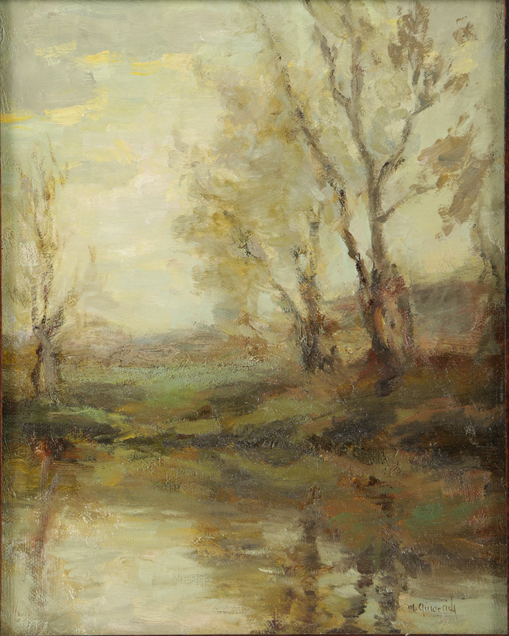 Mark Gingerich Oil Painting on Panel "The River's Edge"