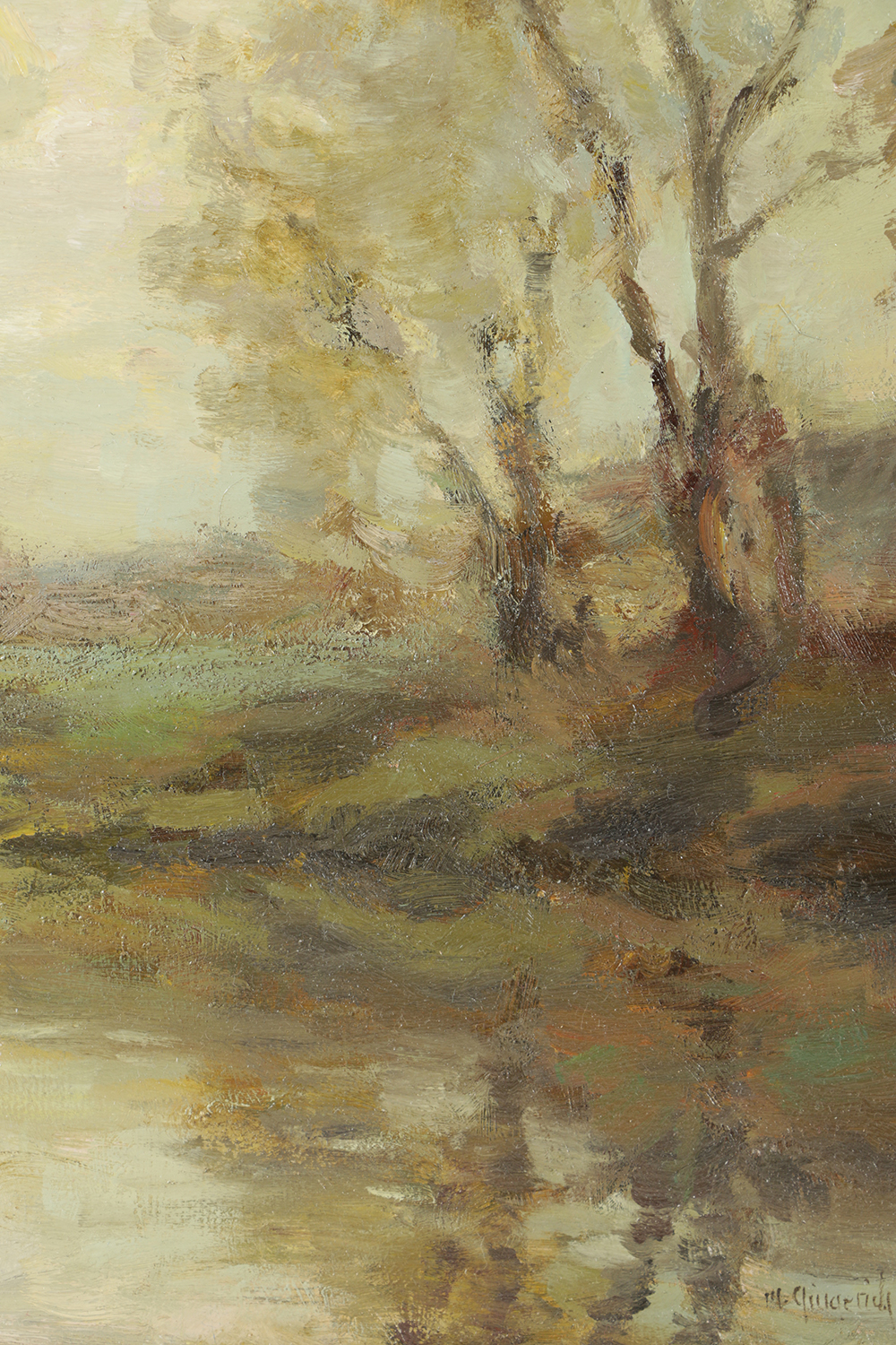 Mark Gingerich Oil Painting on Panel "The River's Edge"